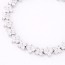 Fresh White Diamond Decorated Clover Shape Design Zircon Crystal Bracelets