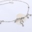 Trendy Silver Color Key Shape Decorated Simple Design Cuprum Fashion Bracelets