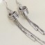 Fashion Silver Color Round Shape Decorated Tassel Design Cuprum Crystal Earrings