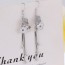 Glamour Silver Color Flower Shape Decorated Tassel Design Cuprum Crystal Earrings