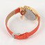 Hydraulic Red Key Pendant Decorated Snake Leather Belt Design Alloy Fashion Watches