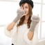 Fashion Gray Rhombus Shape Pattern Design Gloves