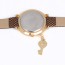 Bodybuildi Coffee Key Shape Decorated Simple Design Alloy Ladies Watches