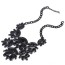Charming Black Waterdrop Shape Decorated Simple Design