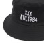 Tungsten Black Embroidered Letters Nyc.1985 Pattern Simple Design