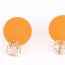 candy color Orange Round Shape Decorated Simple Design