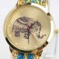 lovely Blue & Yellow Elephant Pattern Decorated Tasel Design