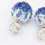 Uniqe Blue Diamond Decorated Round Shape Design