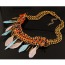 Fashion Multicolor Leaf & Feather Shape Decorated Tassel Design