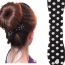 Preferential Black Dot Pattern Hairdisk Design  Fabric Beauty tools