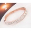 Luxurious White Diamond Decorated Simple Design Crystal+ alloy Crystal Bracelets
