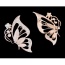 Exquisite White Diamond Decorated Butterfly Shape Design  Alloy Korean Brooches