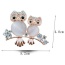 Exquisite Mulitcolor Diamond Decorated Owl Shape Design  Alloy Korean Brooches