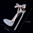 Exquisite Blue Bowknot Decorated High-heeled Shape Design  Alloy Korean Brooches