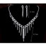 Bling White Diamond Decorated Tassel Design Alloy Jewelry Sets