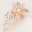 Sweet Gold Color Diamond Decorated Flower Shape Design  Alloy Korean Brooches
