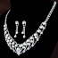 Elegant Silver Color Pearl Decorated Heart Shape Pendant Design