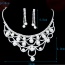 Elegant Silver Color Pearl Decorated Hollow Out Collar Design