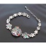 Elegant Multicolor Diamond&butterfly Decorated Simple Design  Alloy Crystal Bracelets