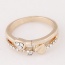 Personality Gold Color Heart Shape Decorated Simple Design  Alloy Korean Rings