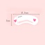 Fashion Pink Heart Pattern Decorated Arc Shape Design Eyebrow Card