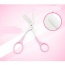 Fashion Pink Candy Color Simple Design With Comb Eyebrow Scissors