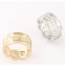 Fashion Gold Color Letter Pattern Decorated Hollow Out Design  Alloy Korean Rings
