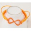 Fashion Orange 8 Shape Decorated Weave Design Alloy Korean Fashion Bracelet