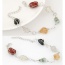 Personality Multicolor Irregular Stone Decorated Hollow Out Design