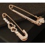 Fashion Gold Color Heart Shape Decorated Simple Design Alloy Korean Brooches