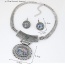 Fashion Silver Color Oval Pendant Decorated Hollow Out Design