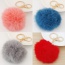 Fashion Red Fur Ball Pendant Decorated Simple Design
