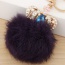 Fashion Deep Purple Crown&fuzzy Ball Decorated Simple Design Alloy Fashion Keychain