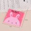 Sweet Pink Rabbit Pattern Simple Design (100pcs)