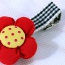 Fashion Red&yellow Dot Pattern Decorated Flower Design