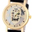 Bardian Black&gold Color Skull Pattern Decorated Hollow Out Design