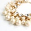 Exquisite Gold Color Pearl Decorated Simple Design