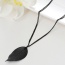 Retro Black Leaf Pendant Decorated Simple Design