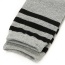 Classic Light Gray+black Stripe Pattern Decorated Knee-high Design