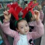 Lovely Red+green Antlers Shape Decorated Simple Design
