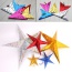 Personalized Random Color Moon Pattern Decorated Star Shape Design