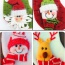 Personalized Red Santa Claus Pattern Decorated Socks Shape Design