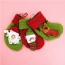Personalized Green Santa Claus Pattern Decorated Socks Shape Design