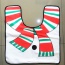 Personalized Multicolor Snowman Pattern Decorated Simple Design (3pcs)