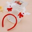 Lovely Red Deer Shape Decorated Asymmetry Design  Fabric Festival Party Supplies