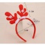 Lovely Red Deer Shape Decorated Asymmetry Design  Fabric Festival Party Supplies