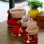 Personalized Red+white Ball Dedecorated Boots Shape Design(S)