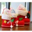 Personalized Red+white Bowknot Dedecorated Boots Shape Design(l)
