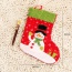 Personalized Red Snowman Pattern Decorated Socks Shape Design