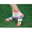 Lovely Watermelon Red Thick Cat Pattern Decorated Simple Design  Cotton Fashion Socks
